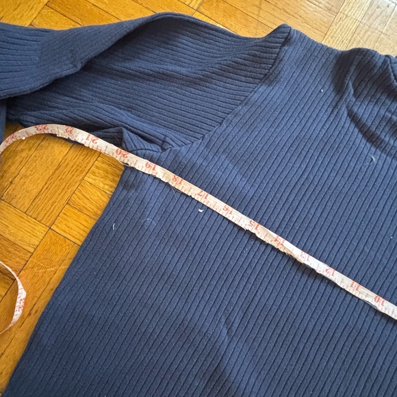 vintage long sleeve ribbed dusty navy 90s gap top +accepting offers - Picture 3 of 6